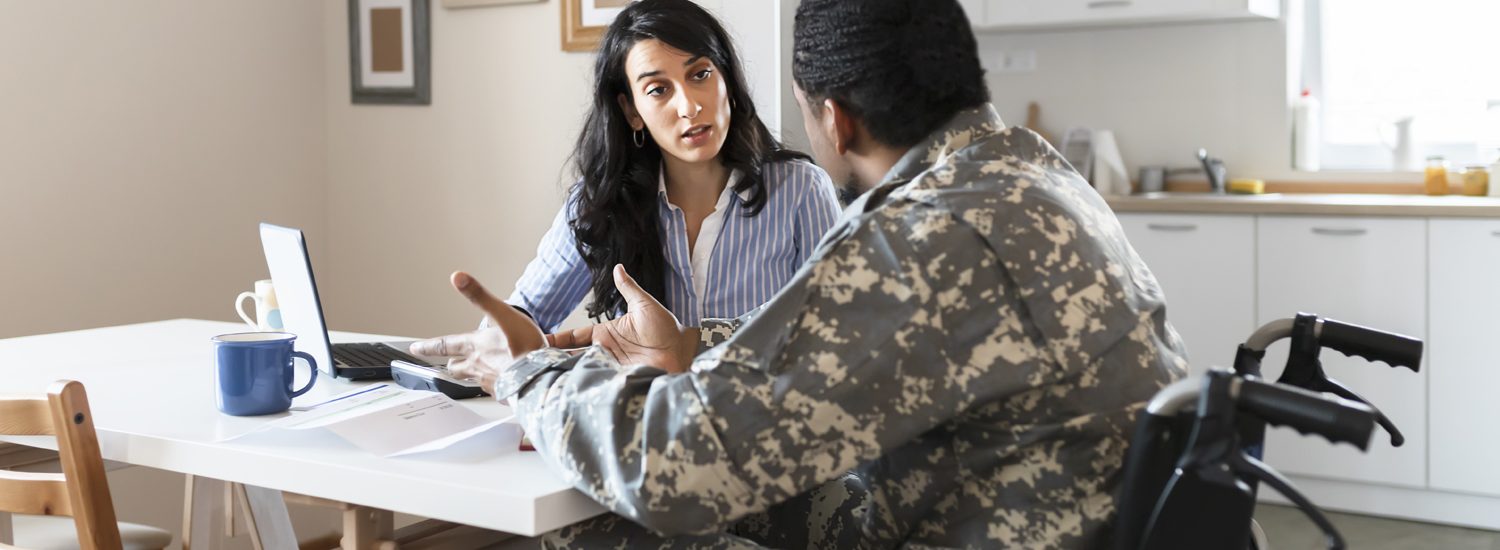 Genetic Counseling Program Graduate Certificate Military Patient looking to Counselor for Guidance